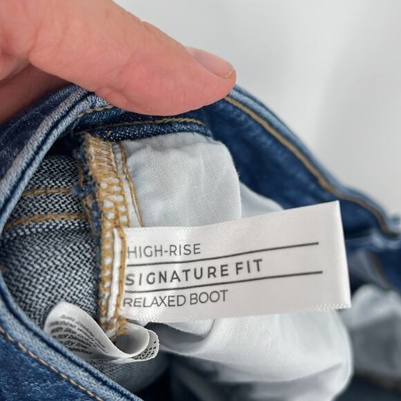 Lane Bryant High Rise Signature Fit Relaxed Boot Bootcut Jeans Dark Wash Plus 24 - Picture 9 of 13